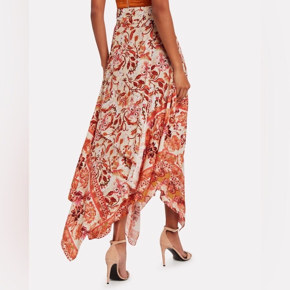 $498 NEW AMUR Nova Paisley Silk Wrap Maxi Skirt Size 4 - Picture 4 of 7